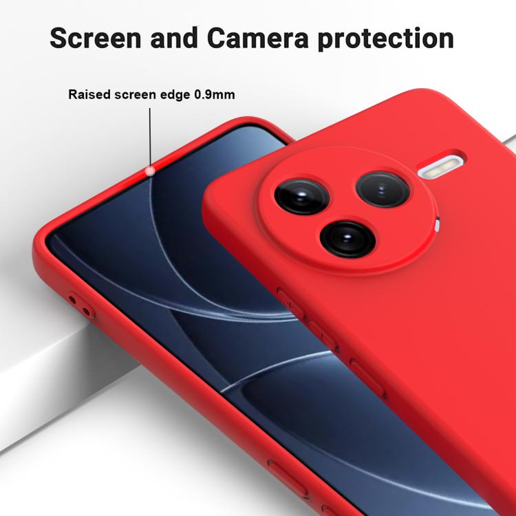 For Redmi K80 Solid Color Liquid Silicone Dropproof Full Coverage Phone Case