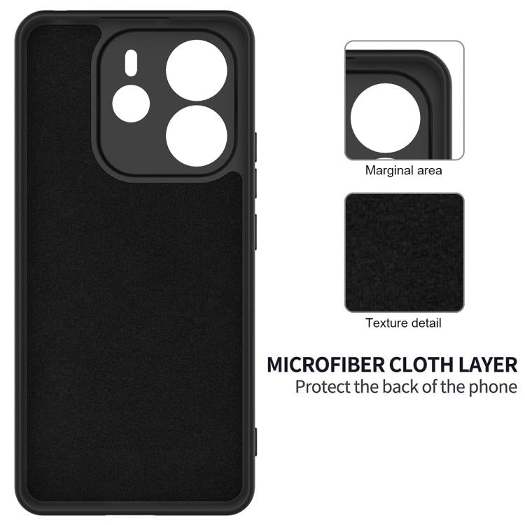 For Redmi Note 14 4G 163.25mm Solid Color Liquid Silicone Dropproof Full Coverage Phone Case