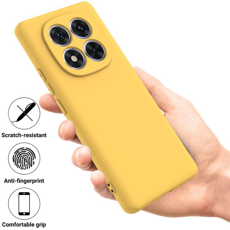 For Redmi Note 14 Pro 4G Solid Color Liquid Silicone Dropproof Full Coverage Phone Case