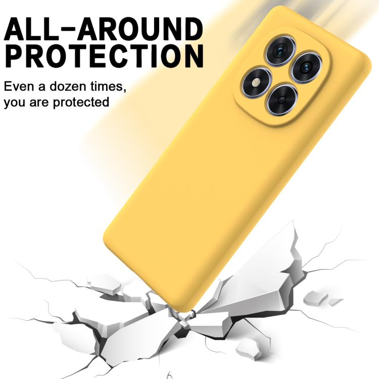 For Redmi Note 14 Pro 4G Solid Color Liquid Silicone Dropproof Full Coverage Phone Case