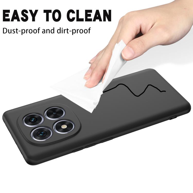 For Redmi Note 14 Pro 4G Solid Color Liquid Silicone Dropproof Full Coverage Phone Case
