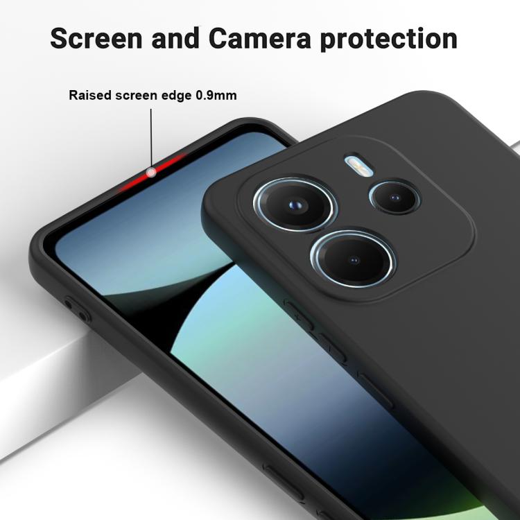 For Redmi Note 14 4G 164.84mm Solid Color Liquid Silicone Dropproof Full Coverage Phone Case