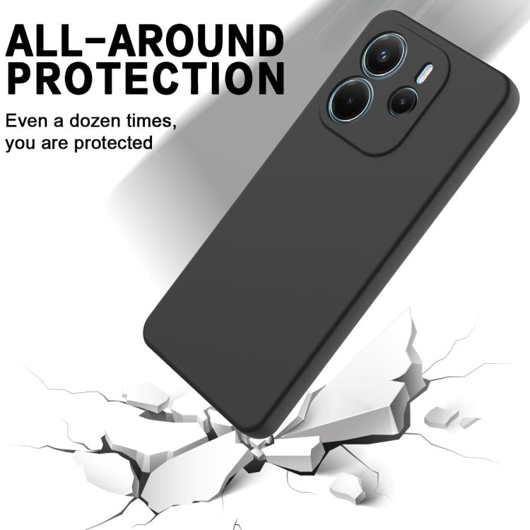 For Redmi Note 14 4G 164.84mm Solid Color Liquid Silicone Dropproof Full Coverage Phone Case