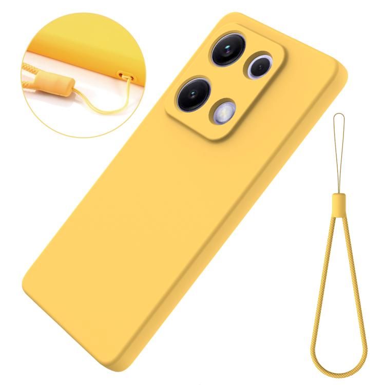 For Redmi Note 14S 4G Solid Color Liquid Silicone Dropproof Full Coverage Phone Case