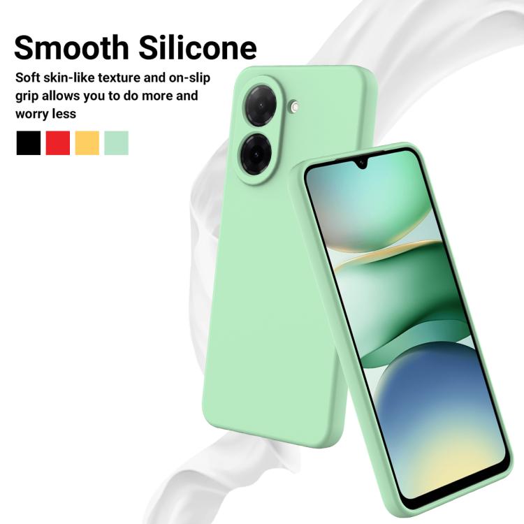 For Redmi A5 4G 171.7mm / Poco C71 Solid Color Liquid Silicone Dropproof Full Coverage Phone Case