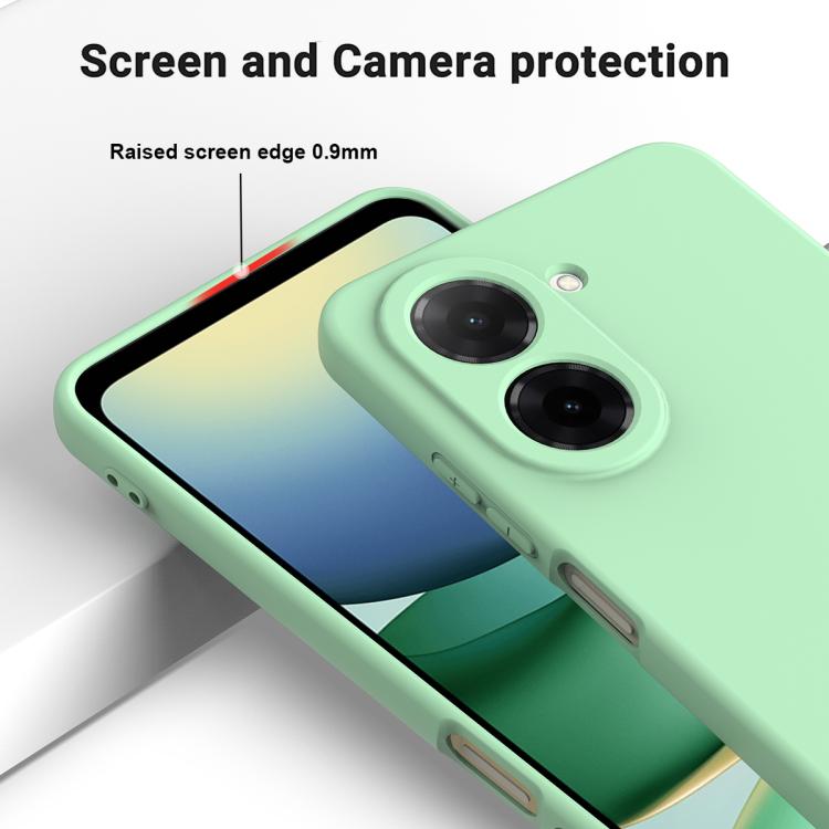 For Redmi A5 4G 171.7mm / Poco C71 Solid Color Liquid Silicone Dropproof Full Coverage Phone Case