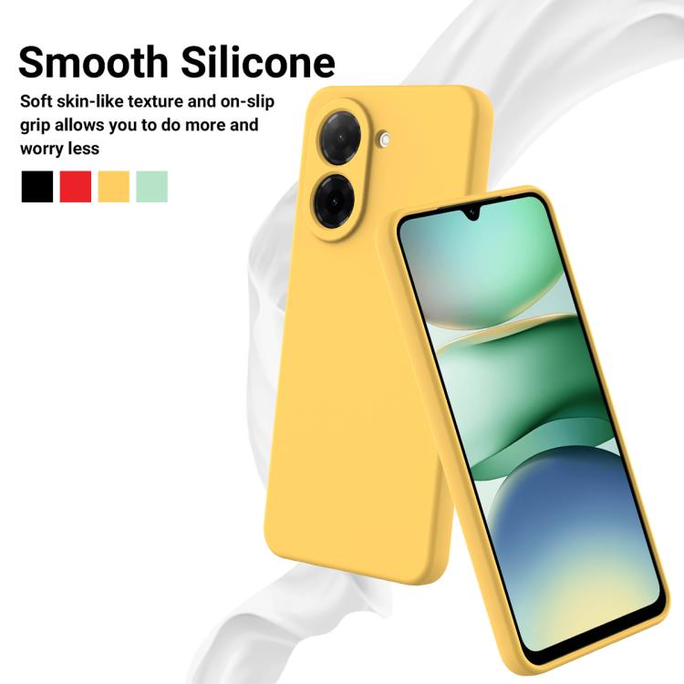 For Redmi A5 NFC 4G 173mm Solid Color Liquid Silicone Dropproof Full Coverage Phone Case