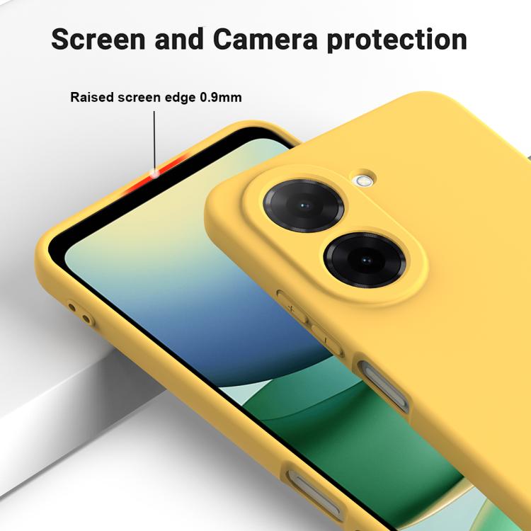 For Redmi A5 NFC 4G 173mm Solid Color Liquid Silicone Dropproof Full Coverage Phone Case