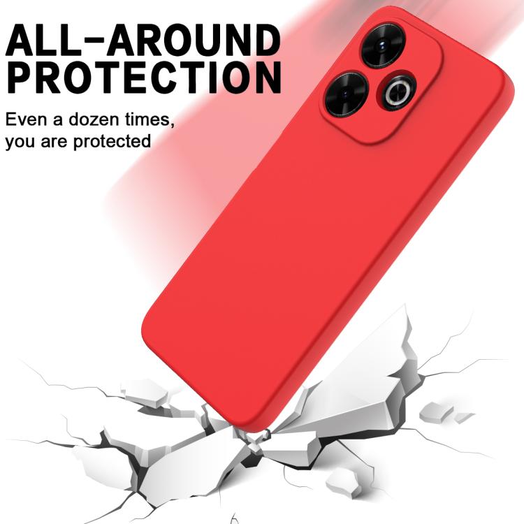 For Redmi 13x 4G Solid Color Liquid Silicone Dropproof Full Coverage Phone Case