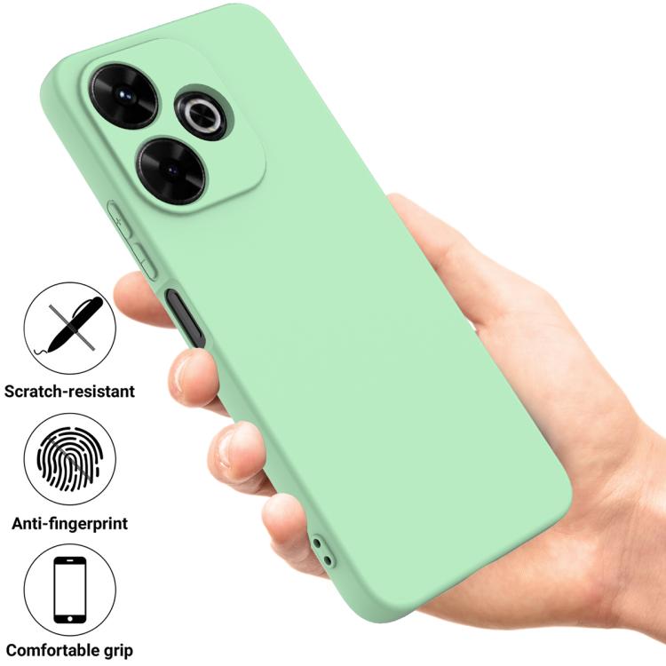 For Redmi 13x 4G Solid Color Liquid Silicone Dropproof Full Coverage Phone Case