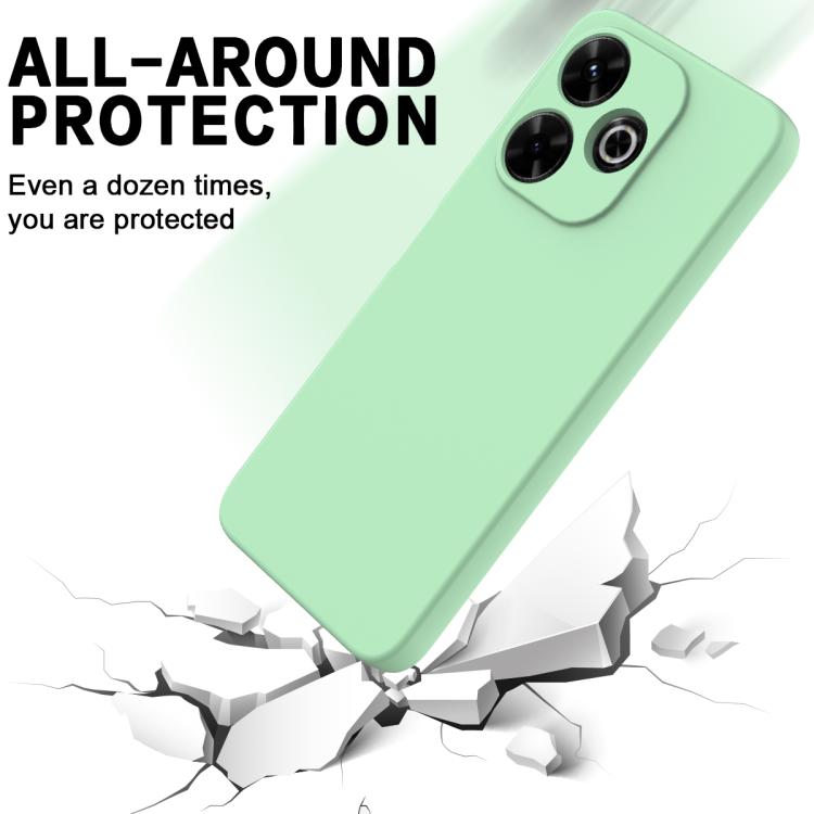 For Redmi 13x 4G Solid Color Liquid Silicone Dropproof Full Coverage Phone Case