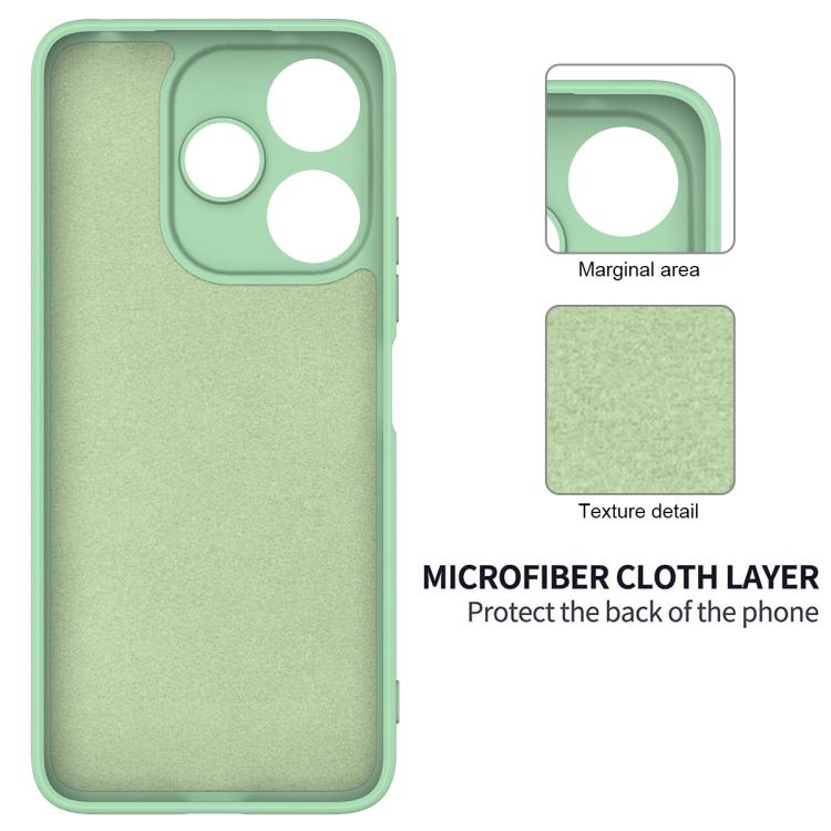 For Redmi 13x 4G Solid Color Liquid Silicone Dropproof Full Coverage Phone Case