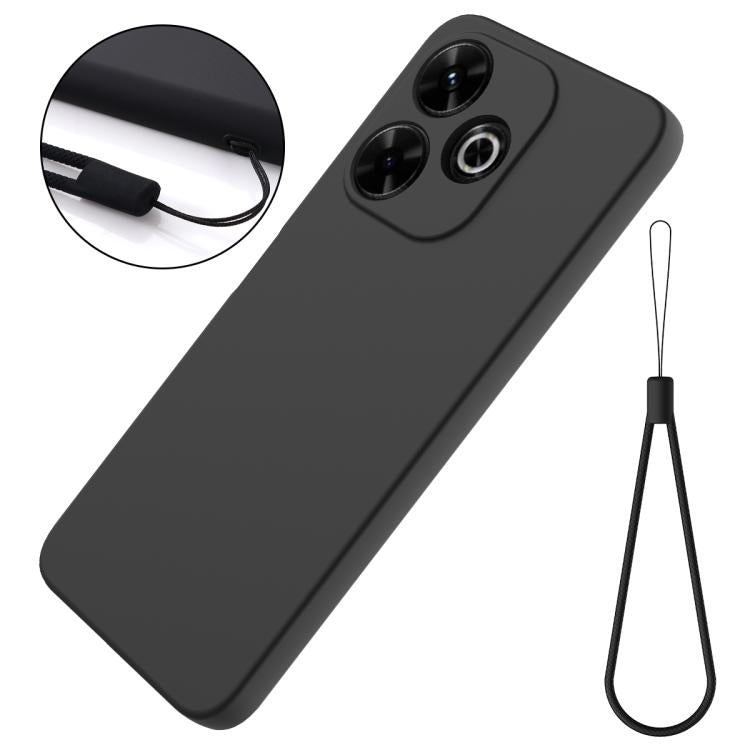 For Redmi 13x 4G Solid Color Liquid Silicone Dropproof Full Coverage Phone Case