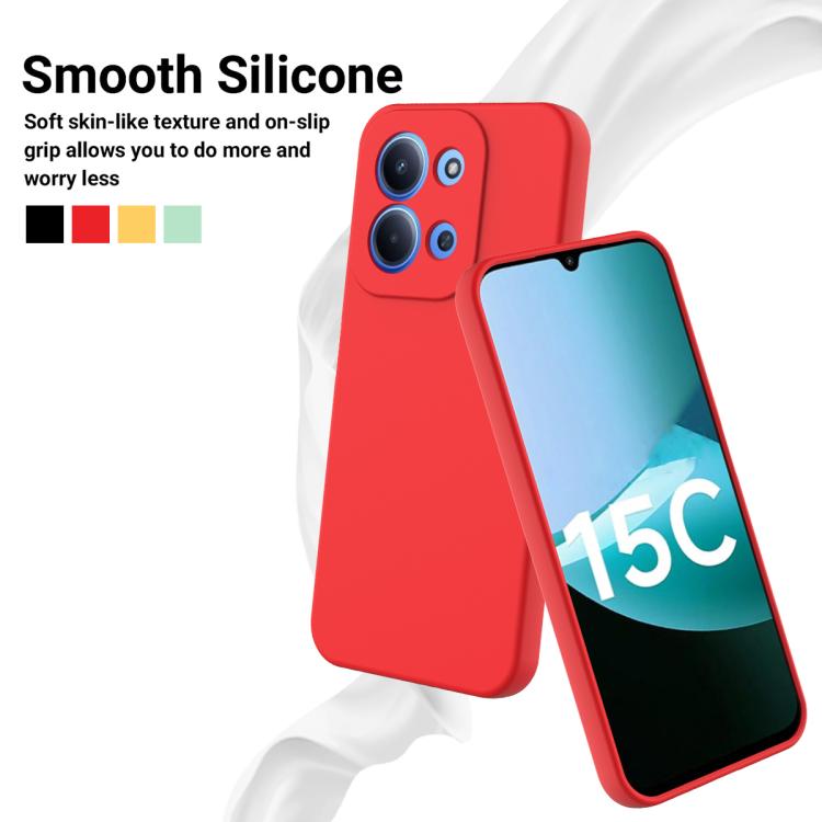 For Redmi 15C 5G/4G EU 173mm/Poco C85 5G Solid Color Liquid Silicone Dropproof Full Coverage Phone Case
