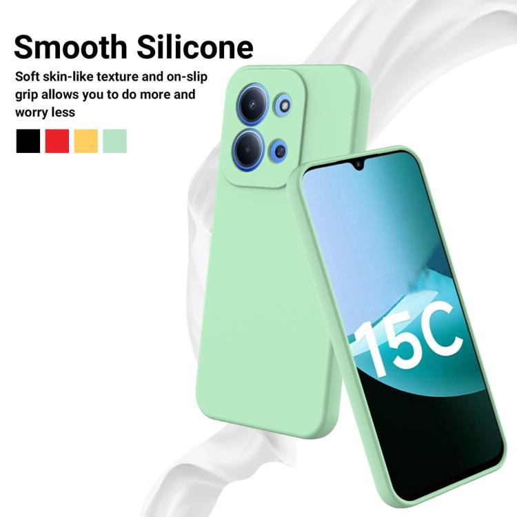 For Redmi 15C 5G/4G EU 173mm/Poco C85 5G Solid Color Liquid Silicone Dropproof Full Coverage Phone Case
