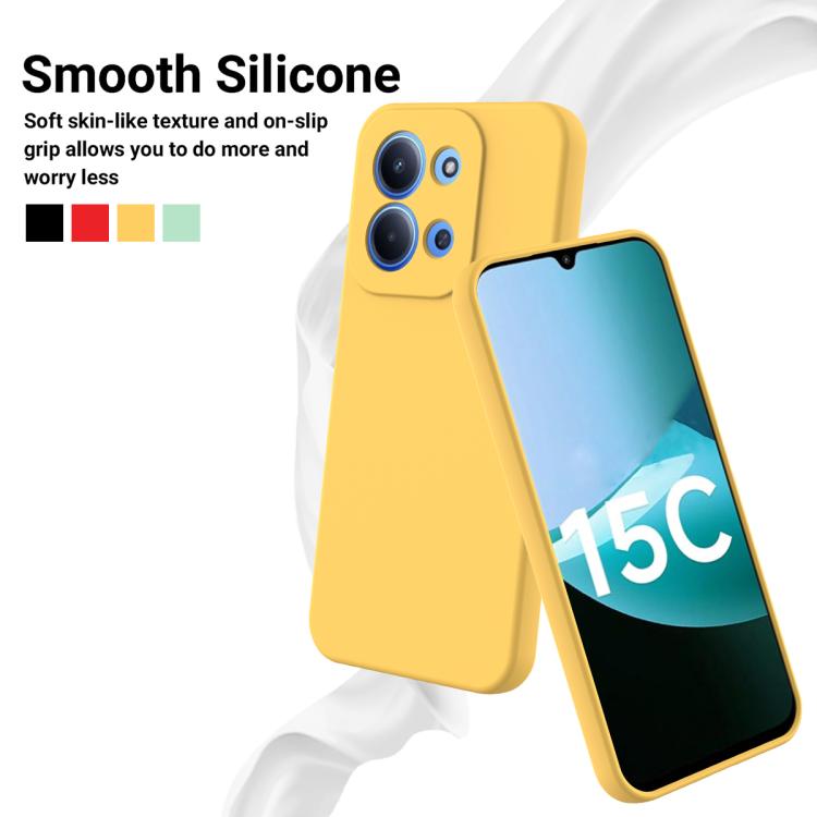 For Redmi 15C 5G/4G EU 173mm/Poco C85 5G Solid Color Liquid Silicone Dropproof Full Coverage Phone Case