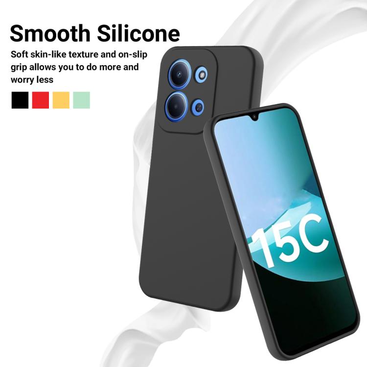 For Redmi 15C 5G/4G EU 173mm/Poco C85 5G Solid Color Liquid Silicone Dropproof Full Coverage Phone Case