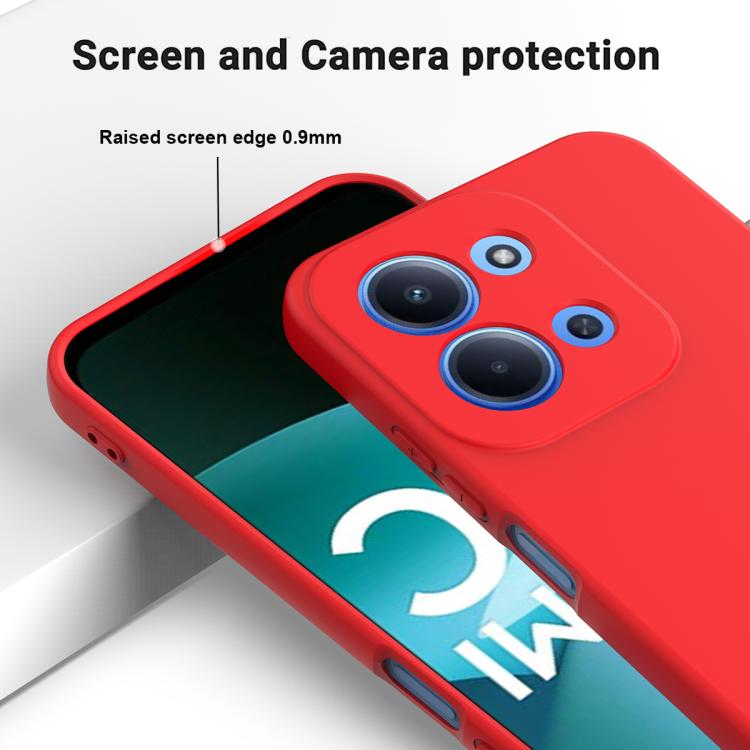 For Redmi 15C 5G / 4G Global 171mm Solid Color Liquid Silicone Dropproof Full Coverage Phone Case