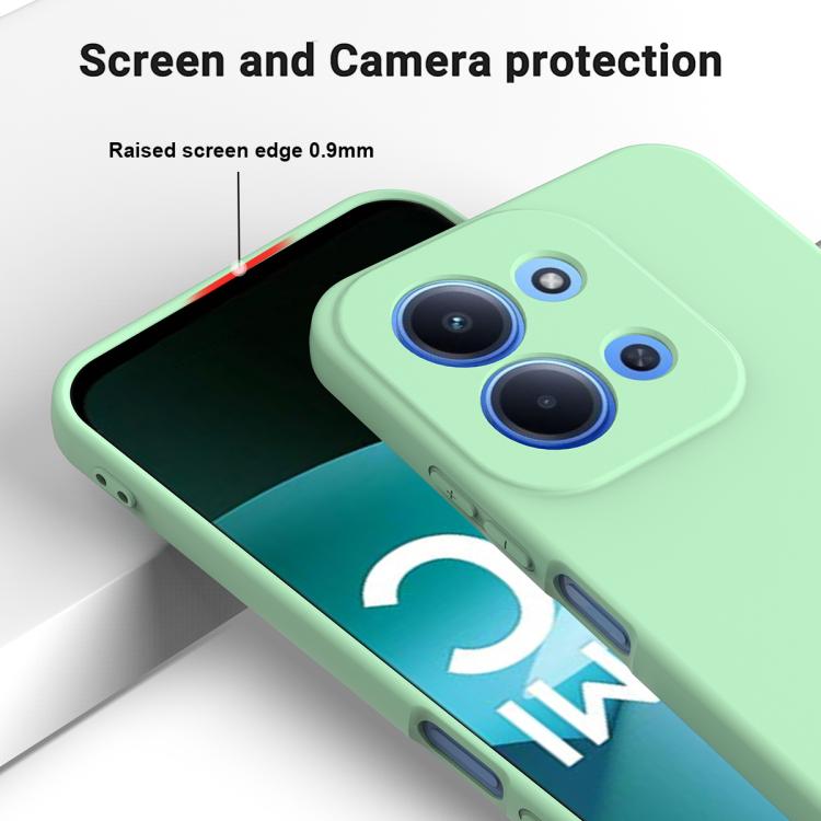 For Redmi 15C 5G / 4G Global 171mm Solid Color Liquid Silicone Dropproof Full Coverage Phone Case
