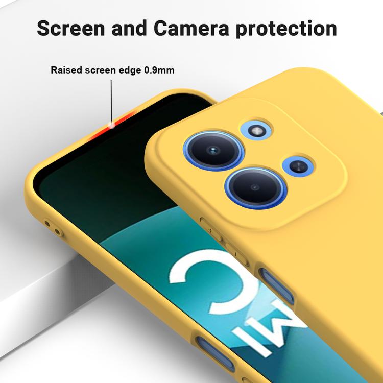 For Redmi 15C 5G / 4G Global 171mm Solid Color Liquid Silicone Dropproof Full Coverage Phone Case