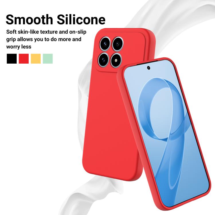 For Redmi K90 / Poco F8 Pro Solid Color Liquid Silicone Dropproof Full Coverage Phone Case