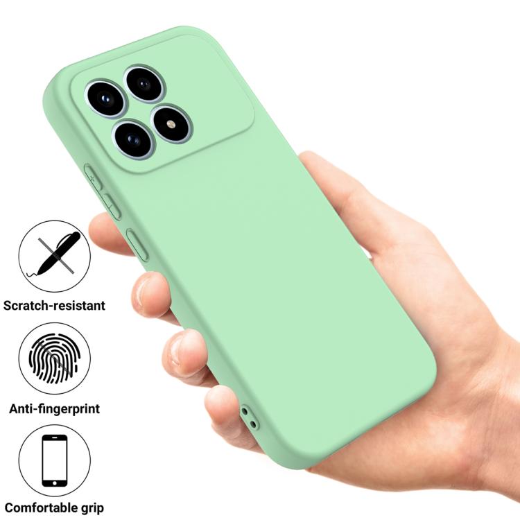 For Redmi K90 / Poco F8 Pro Solid Color Liquid Silicone Dropproof Full Coverage Phone Case