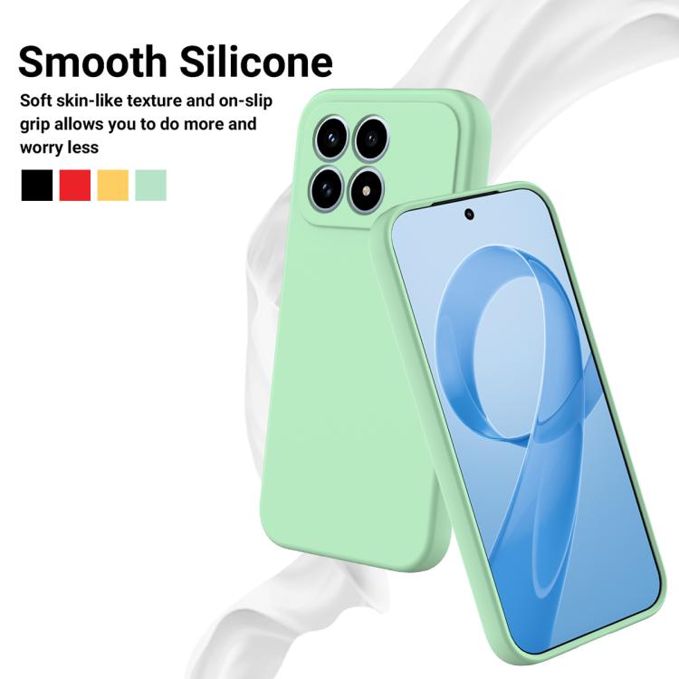 For Redmi K90 / Poco F8 Pro Solid Color Liquid Silicone Dropproof Full Coverage Phone Case