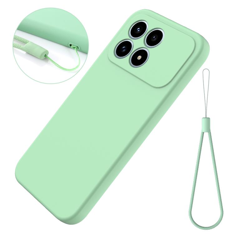 For Redmi K90 / Poco F8 Pro Solid Color Liquid Silicone Dropproof Full Coverage Phone Case