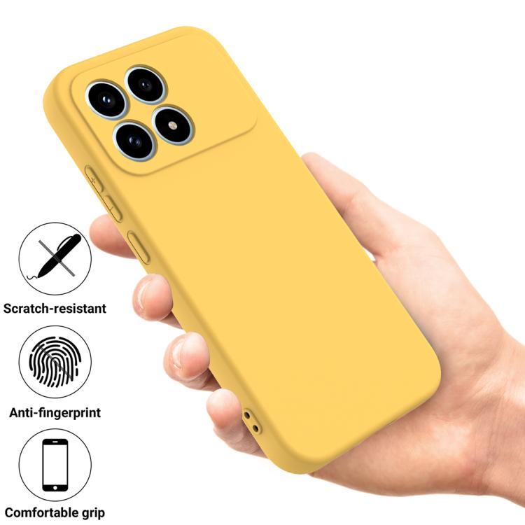 For Redmi K90 / Poco F8 Pro Solid Color Liquid Silicone Dropproof Full Coverage Phone Case