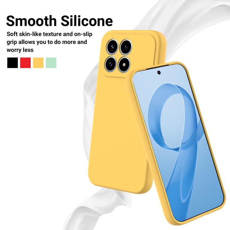 For Redmi K90 / Poco F8 Pro Solid Color Liquid Silicone Dropproof Full Coverage Phone Case