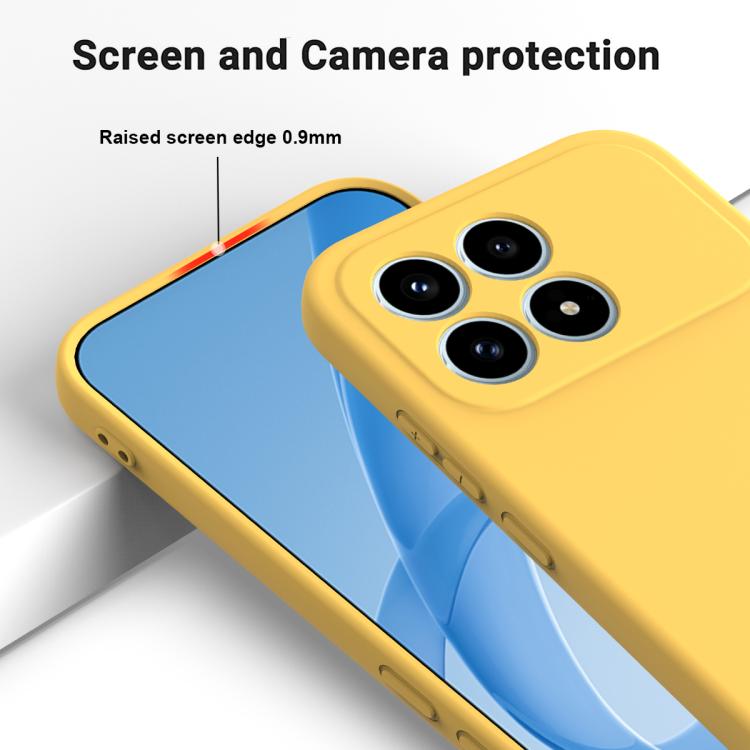 For Redmi K90 / Poco F8 Pro Solid Color Liquid Silicone Dropproof Full Coverage Phone Case