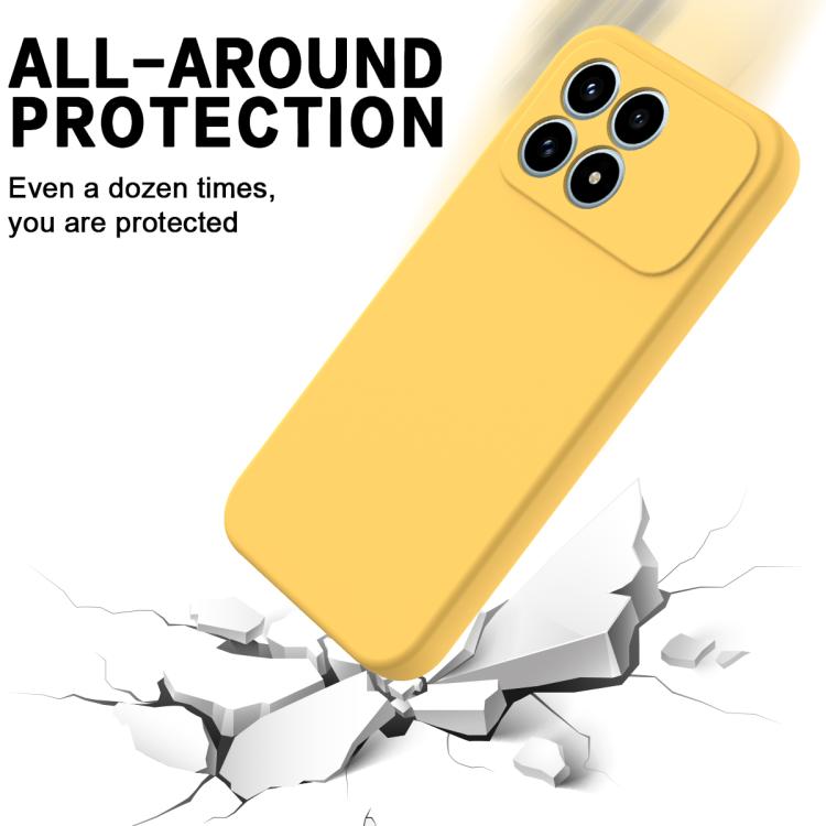 For Redmi K90 / Poco F8 Pro Solid Color Liquid Silicone Dropproof Full Coverage Phone Case