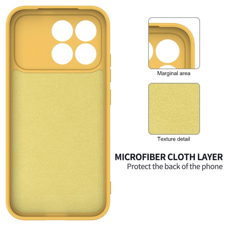 For Redmi K90 / Poco F8 Pro Solid Color Liquid Silicone Dropproof Full Coverage Phone Case
