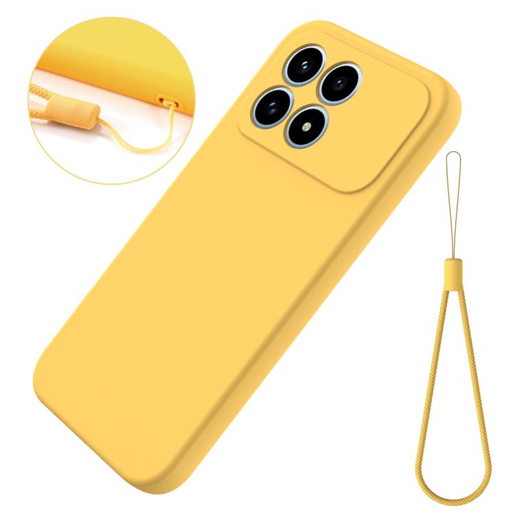 For Redmi K90 / Poco F8 Pro Solid Color Liquid Silicone Dropproof Full Coverage Phone Case