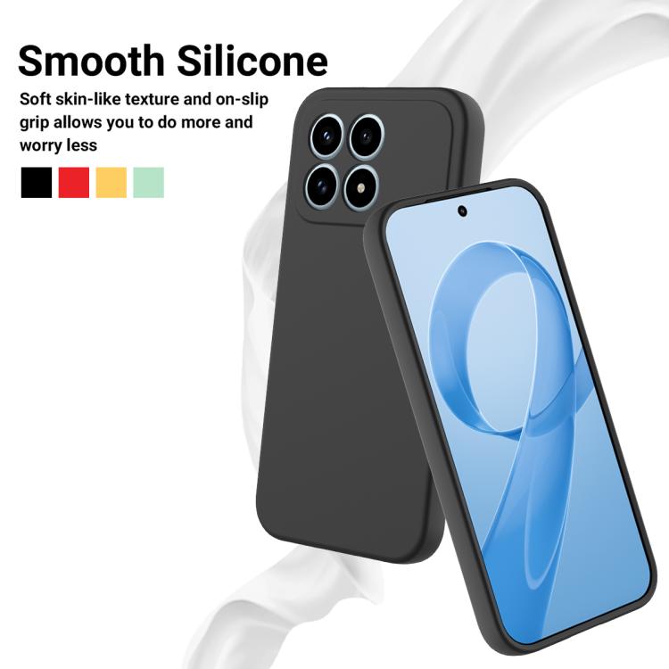 For Redmi K90 / Poco F8 Pro Solid Color Liquid Silicone Dropproof Full Coverage Phone Case