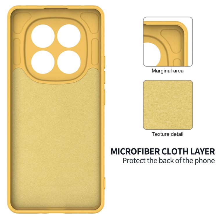 For Redmi Note 15 Pro 5G Global 163.6mm Solid Color Liquid Silicone Dropproof Full Coverage Phone Case