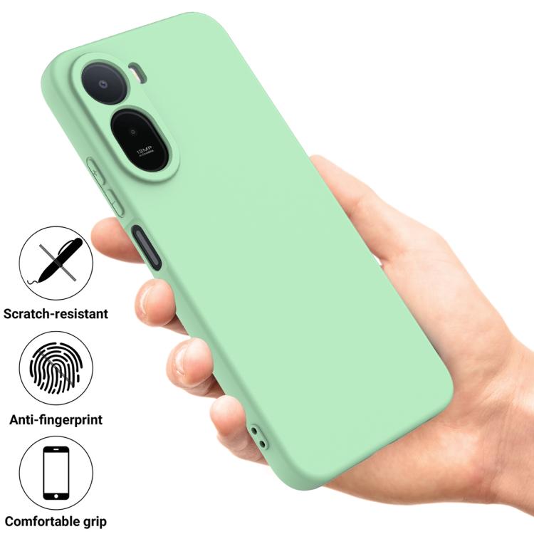 For Redmi A7 Pro 171mm / Poco C85x 5G Solid Color Liquid Silicone Dropproof Full Coverage Phone Case