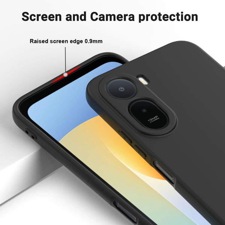For Redmi A7 Pro 171mm / Poco C85x 5G Solid Color Liquid Silicone Dropproof Full Coverage Phone Case