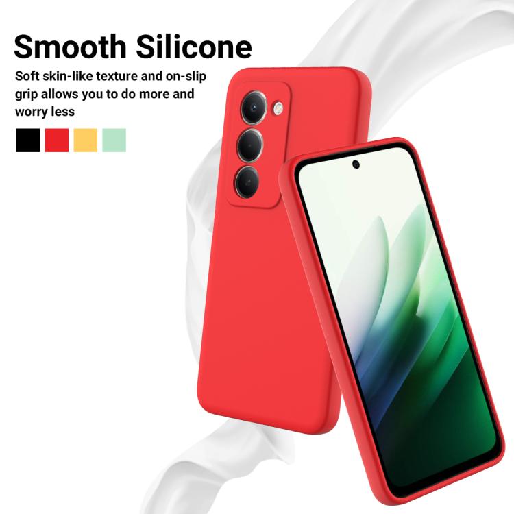For Redmi 15 4G Global 169mm / Note 15R Solid Color Liquid Silicone Dropproof Full Coverage Phone Case