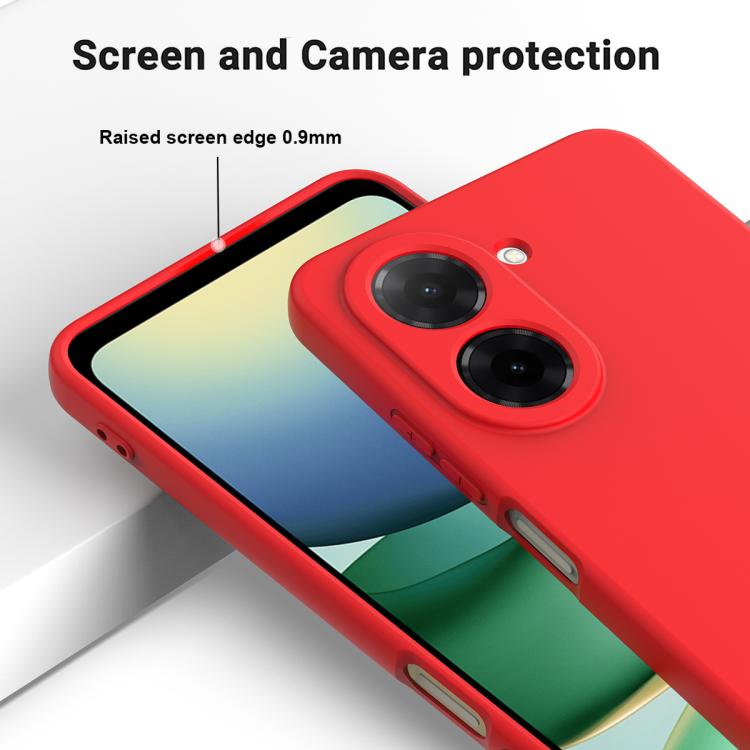 For Redmi A7 4G / Poco C81x 4G Solid Color Liquid Silicone Dropproof Full Coverage Phone Case