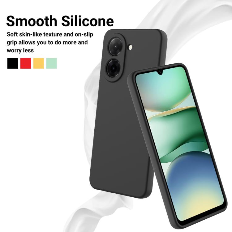 For Redmi A7 4G / Poco C81x 4G Solid Color Liquid Silicone Dropproof Full Coverage Phone Case