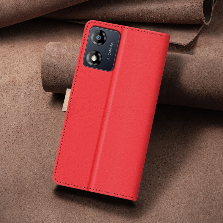 For Motorola Moto E13 4G Color Matching RFID Anti-theft Leather Phone Case