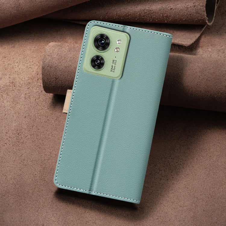 For Motorola Edge 40 5G Color Matching RFID Anti-theft Leather Phone Case