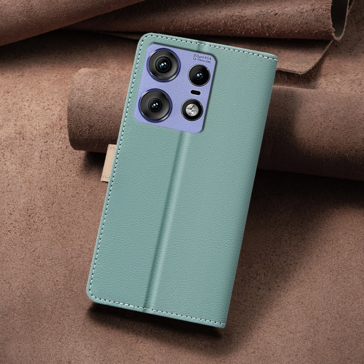 For Motorola Edge 50 Pro 5G Color Matching RFID Anti-theft Leather Phone Case