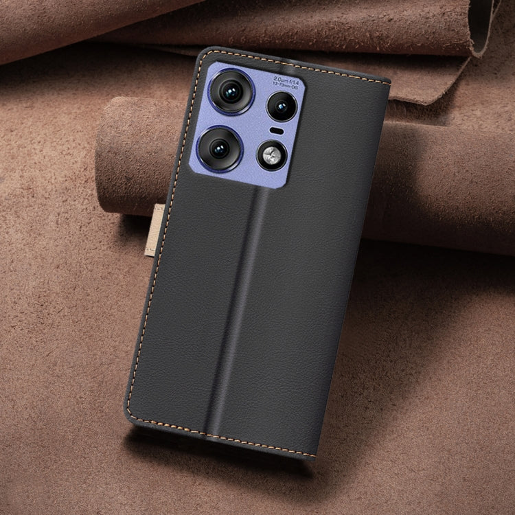 For Motorola Edge 50 Pro 5G Color Matching RFID Anti-theft Leather Phone Case