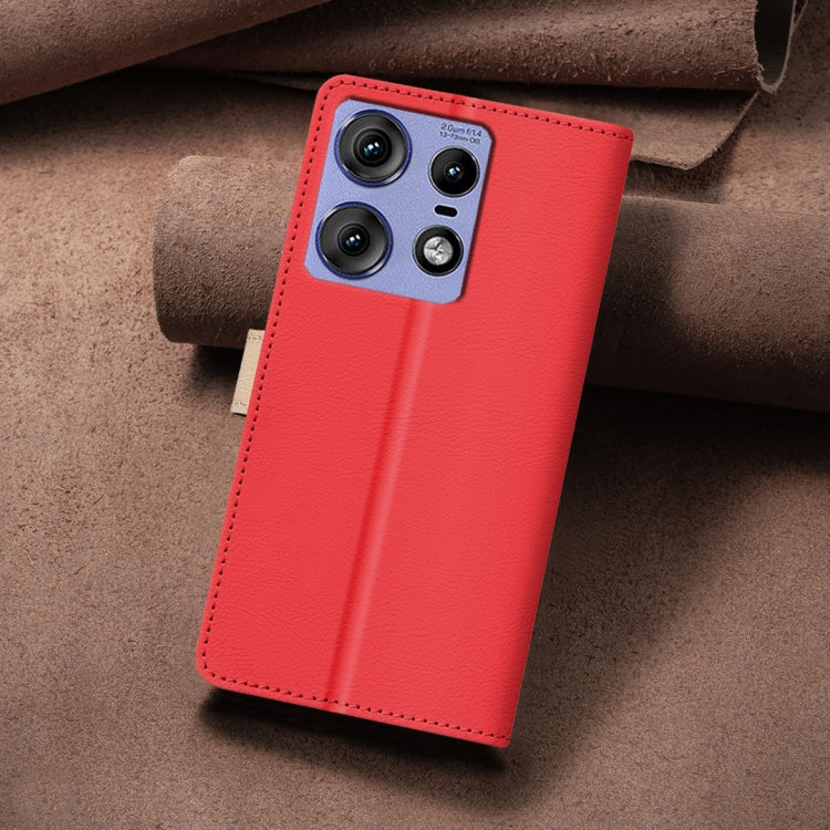 For Motorola Edge 50 Pro 5G Color Matching RFID Anti-theft Leather Phone Case