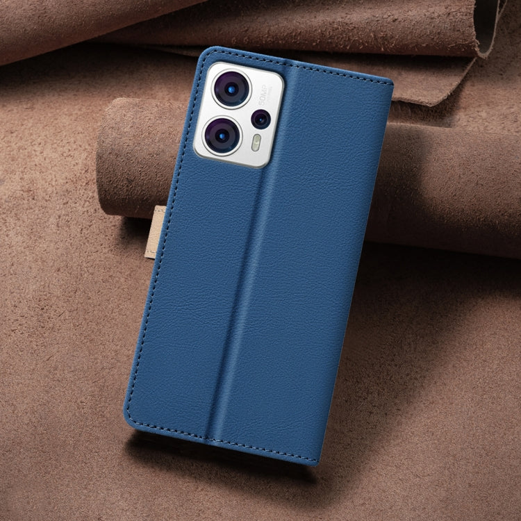 For Motorola Moto G13 4G / G23 4G / G53 5G Color Matching RFID Anti-theft Leather Phone Case