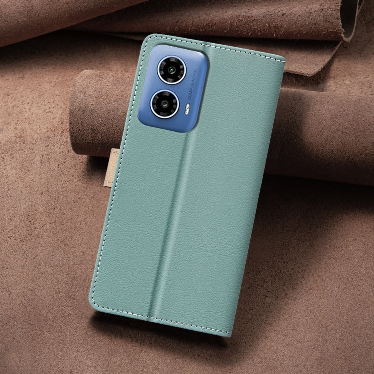 For Motorola Moto G34 5G / G45 5G Color Matching RFID Anti-theft Leather Phone Case