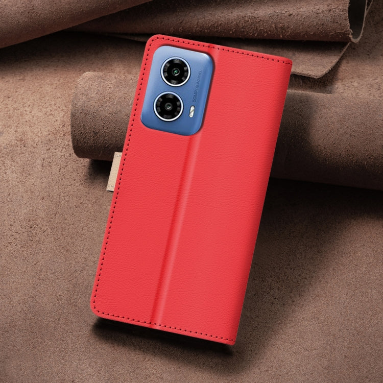 For Motorola Moto G34 5G / G45 5G Color Matching RFID Anti-theft Leather Phone Case