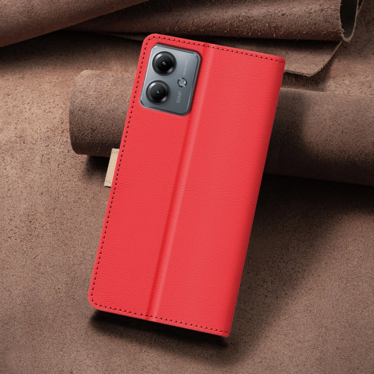 For Motorola Moto G54 5G EU Version Color Matching RFID Anti-theft Leather Phone Case